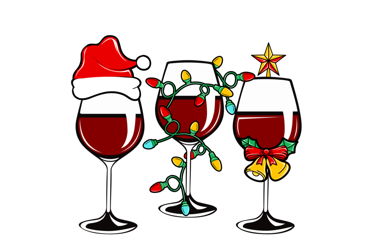 starview vineyards christmas wine glasses